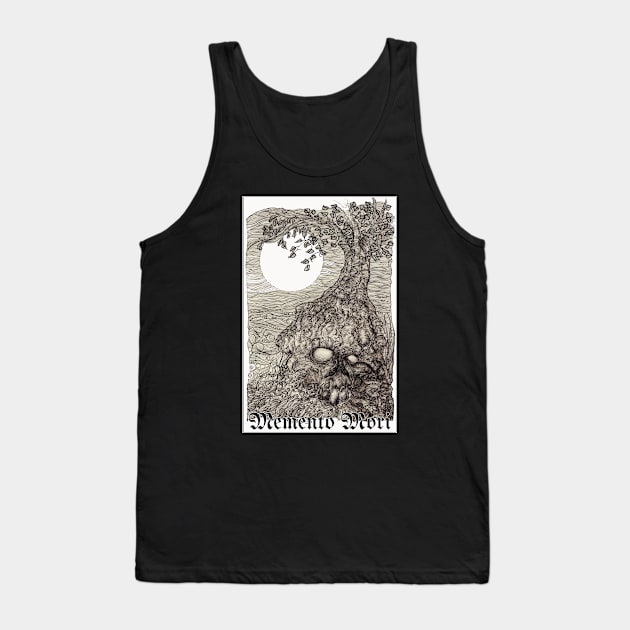 Memento Mori Tank Top by Christopher's Doodles